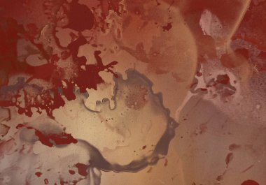 Soyut rasgele şekiller. 2d illüstrasyon. Modern sanat desenleri.