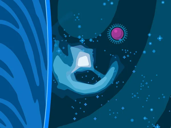 นหล งอวกาศกาแล นามธรรมท สวยงาม — ภาพถ่ายสต็อก