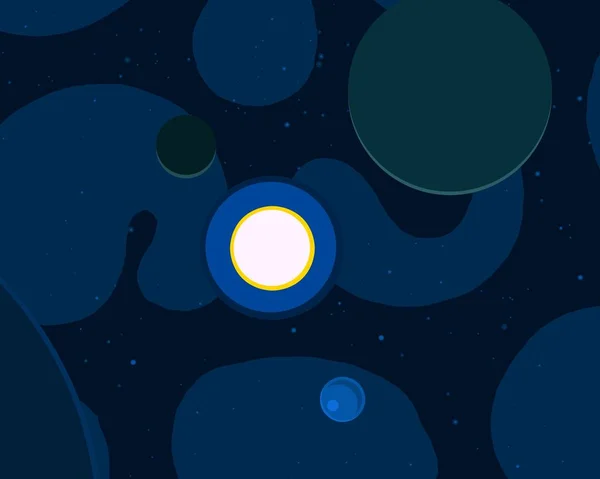 Εικονογράφηση Κινούμενα Σχέδια Ζωγραφίσω Χώρο Στυλ Βαθύς Τεράστιος Χώρος Αστέρια — Φωτογραφία Αρχείου