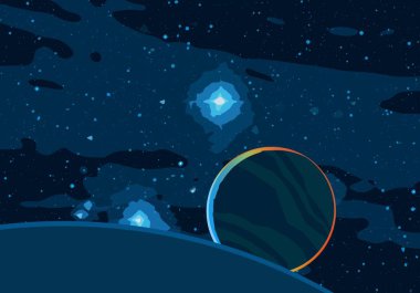 soyut renkli kozmik alan arkaplanı