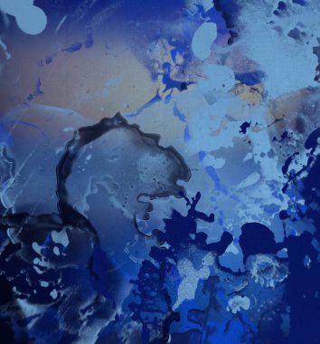 Yağlı boya ile soyut grunge arkaplan kaba desen lekeler