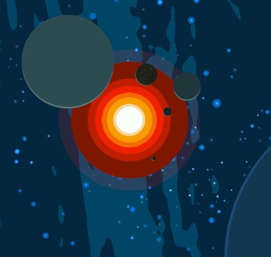 soyut renkli kozmik alan arkaplanı