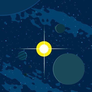 soyut renkli kozmik alan arkaplanı