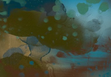 Metin için yeri olan boya lekeleriyle soyut arkaplan