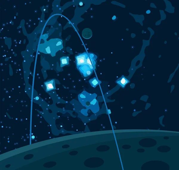 Piękne Kosmos Astronomia Tło Gwiazdami — Zdjęcie stockowe