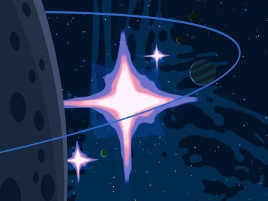 soyut renkli kozmik alan arkaplanı