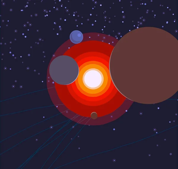 Scenic Absztrakt Galaxis Tér Háttér — Stock Fotó