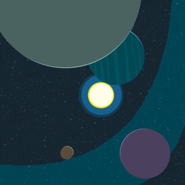 soyut renkli kozmik alan arkaplanı