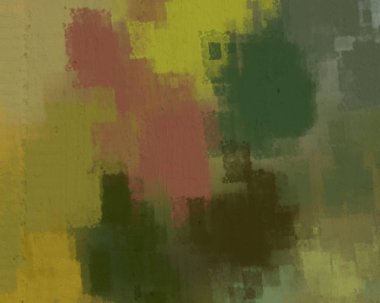 Soyut rastgele şekiller. 2D illüstrasyon arka planı. Düz beton duvarda sanatsal modern sanat kalıpları. Kabataslak boyalı yüzey. El yapımı fırça darbeleri.