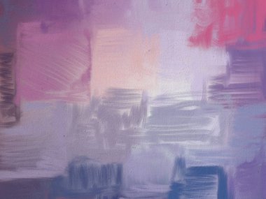 Soyut rastgele şekiller. 2D illüstrasyon arka planı. Düz beton duvarda sanatsal modern sanat kalıpları. Kabataslak boyalı yüzey. El yapımı fırça darbeleri.