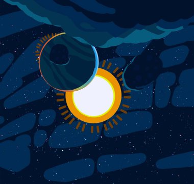 yıldız ile güzel kozmos astronomi arka plan