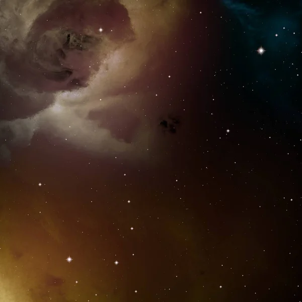 风景秀丽的抽象星系空间背景 — 图库照片