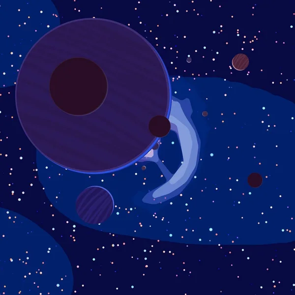 Εικονογράφηση Ταινία Φόντου Για Κινούμενα Σχέδια Βαθιά Διαστρικό Διάστημα Αστέρια — Φωτογραφία Αρχείου