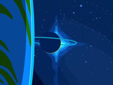 soyut renkli kozmik alan arkaplanı