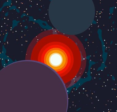 soyut renkli kozmik alan arkaplanı