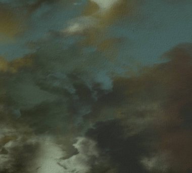 2d illüstrasyon. Beton düz duvar grafitisi. Modern sanat tarzı. Çok renkli şekil ler ve desenler. El yapımı sprey resimleri. Boyalı pürüzlü yüzey. Fırça darbeleri.     