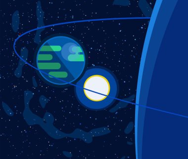 yıldız ile güzel kozmos astronomi arka plan