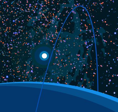 doğal soyut galaksi uzay arka plan