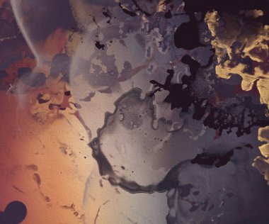 2d illüstrasyon. Beton düz duvar grafiti fon. Modern sanat tarzı. Çok renkli şekil ler ve desenler. El yapımı sprey resimleri. Boyalı pürüzlü yüzey. El yapımı fırça darbeleri.