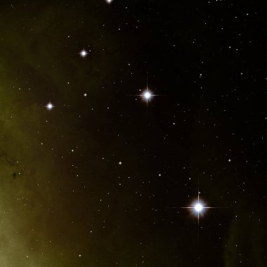 Evren yıldız ve gazla dolu. Uzak evren İllüstrasyon.  