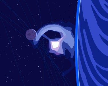 doğal soyut galaksi uzay arka plan