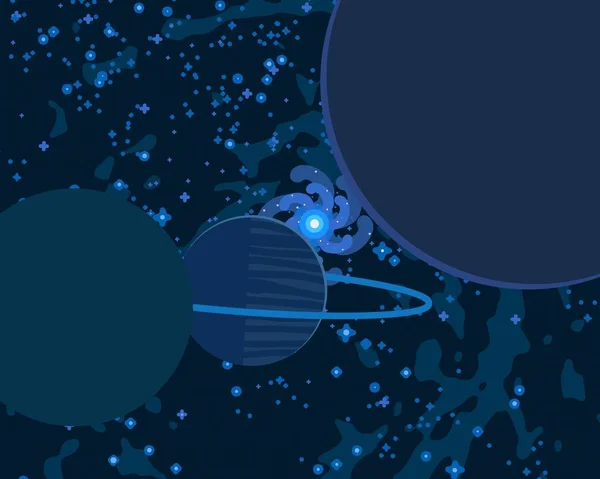 Illüstrasyon Karikatür Uzay Arka Plan Resmi Derin Geniş Alan Yıldızlar — Stok fotoğraf