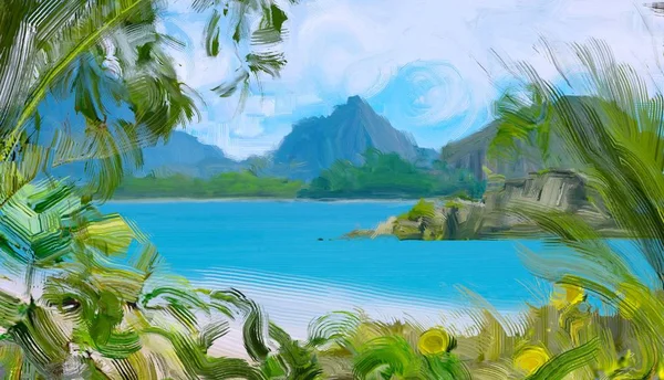 Beautiful Tropical Beach Background — Stock Photo, Image