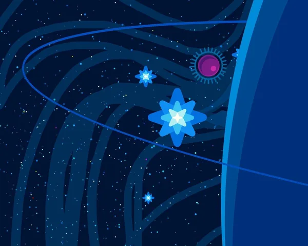 星と美しい宇宙天文学の背景 — ストック写真