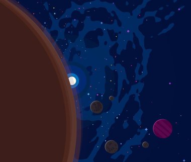 soyut renkli kozmik alan arkaplanı