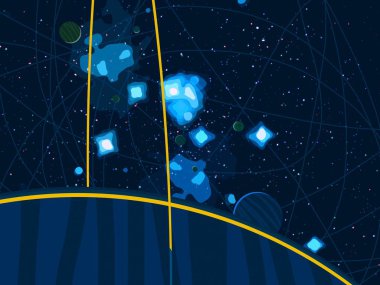 doğal soyut galaksi uzay arka plan