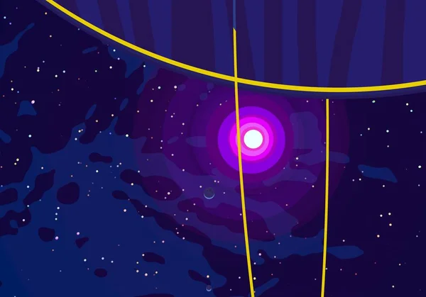 Vacker Kosmos Astronomi Bakgrund Med Stjärnor — Stockfoto
