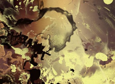 2d illüstrasyon. Beton düz duvar grafitisi. Modern sanat tarzı. Çok renkli şekil ler ve desenler. El yapımı sprey resimleri. Boyalı pürüzlü yüzey. Fırça darbeleri.     