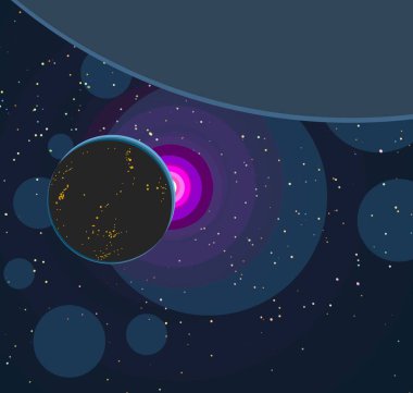 soyut renkli kozmik alan arkaplanı