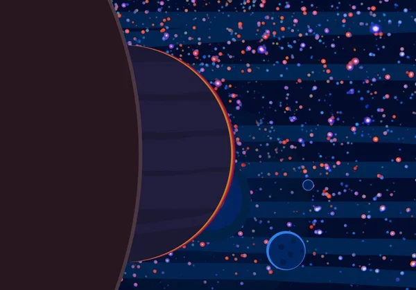 Djupa Interstellära Rymden Stjärnor Planeter Och Månar Olika Science Fiction — Stockfoto