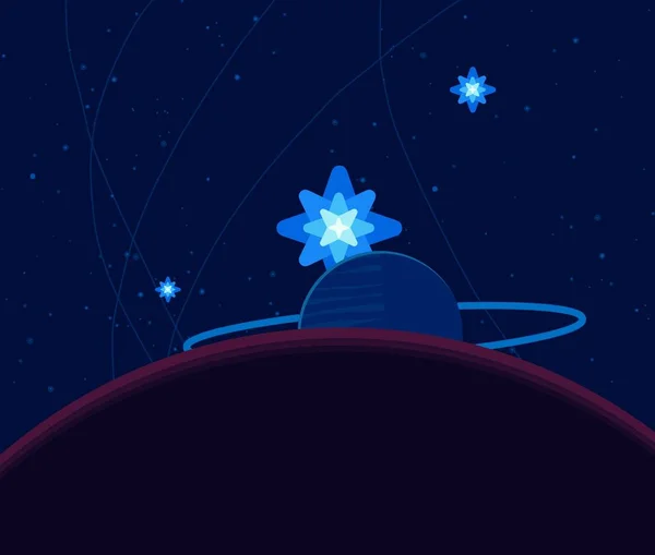 Ilustração Desenhos Animados Imagem Fundo Espaço Profundo Vasto Espaço Estrelas — Fotografia de Stock