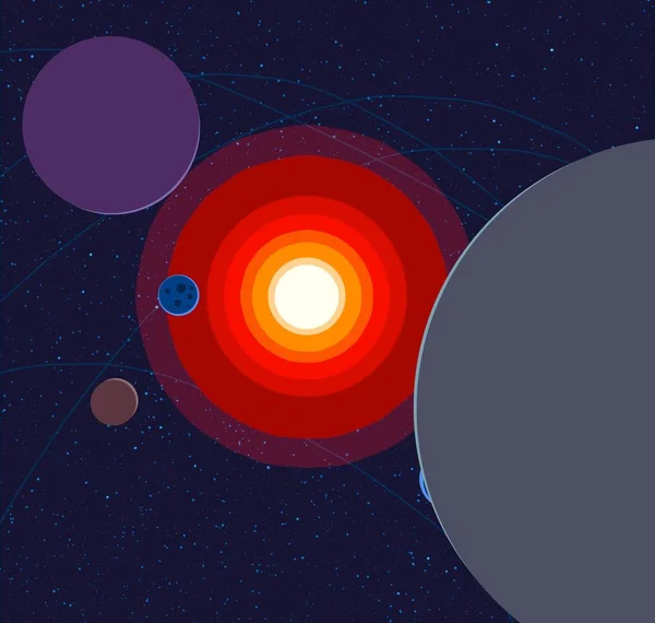 Malebné Abstraktní Pozadí Galaxie — Stock fotografie