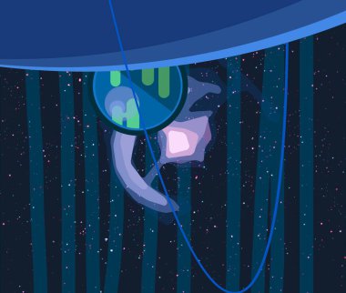 doğal soyut galaksi uzay arka plan