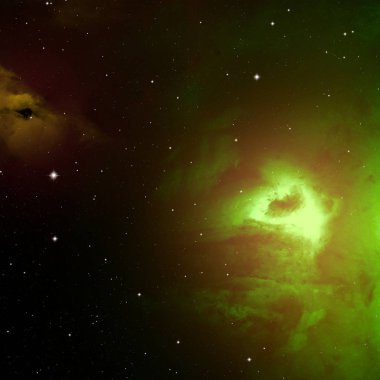 Derin uzay yıldız alanı. Evren yıldızlarla ve gazla dolu. çok uzak bir evren çizimi. 