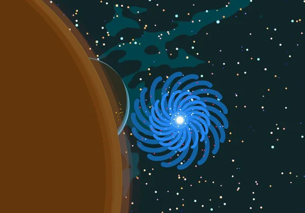 Yıldız Ile Güzel Kozmos Astronomi Arka Plan — Stok fotoğraf