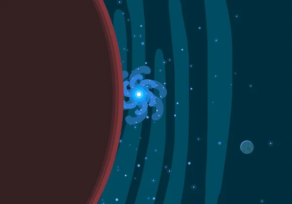 Ilustração Cartoon Imagem Fundo Cosmos Espaço Interestelar Profundo Estrelas Planetas — Fotografia de Stock