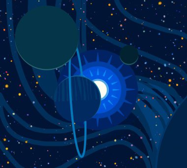 doğal soyut galaksi uzay arka plan