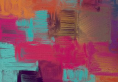 Soyut rasgele şekiller. 2d illüstrasyon. Modern sanat desenleri.