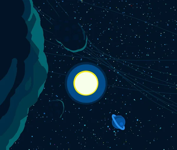 Εικονογράφηση Ταινία Φόντου Για Κινούμενα Σχέδια Βαθύς Τεράστιος Χώρος Αστέρια — Φωτογραφία Αρχείου