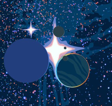 soyut renkli kozmik alan arkaplanı