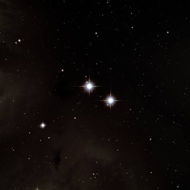 Derin uzay yıldız alanı. Evren yıldızlarla ve gazla dolu. çok uzak bir evren çizimi. 