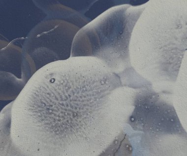 2d illüstrasyon. Beton düz duvar grafitisi. Modern sanat tarzı. Çok renkli şekil ler ve desenler. El yapımı sprey resimleri. Boyalı pürüzlü yüzey. Fırça darbeleri. 