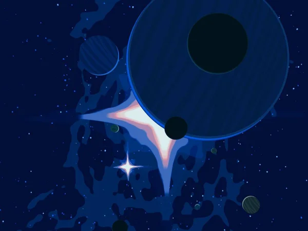Kaunis Kosmos Tähtitiede Tausta Tähtien Kanssa — kuvapankkivalokuva