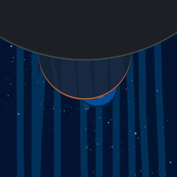 Illustratie Cartoon Cosmos Achtergrondafbeelding Diepe Interstellaire Ruimte Sterren Planeten Manen — Stockfoto