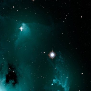 Derin uzay yıldız alanı. Evren yıldızlarla ve gazla dolu. çok uzak bir evren çizimi. 