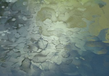 Beton duvara soyut boyama zemini. 2d illüstrasyon. Çeşitli renkli desenler el düz yüzeye boyanmış. Boyalı pürüzlü yüzey. El yapımı fırça darbeleri.